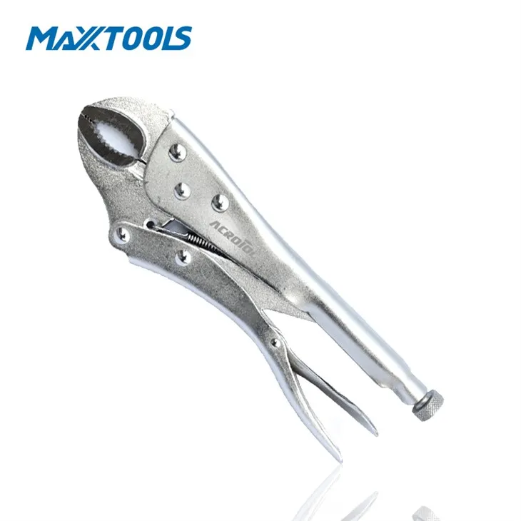 Pinza di bloccaggio a ganascia curva per rivetti tipo F 5