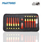 Set di cacciaviti intercambiabili VDE da 13 pezzi in sacchetto con cerniera